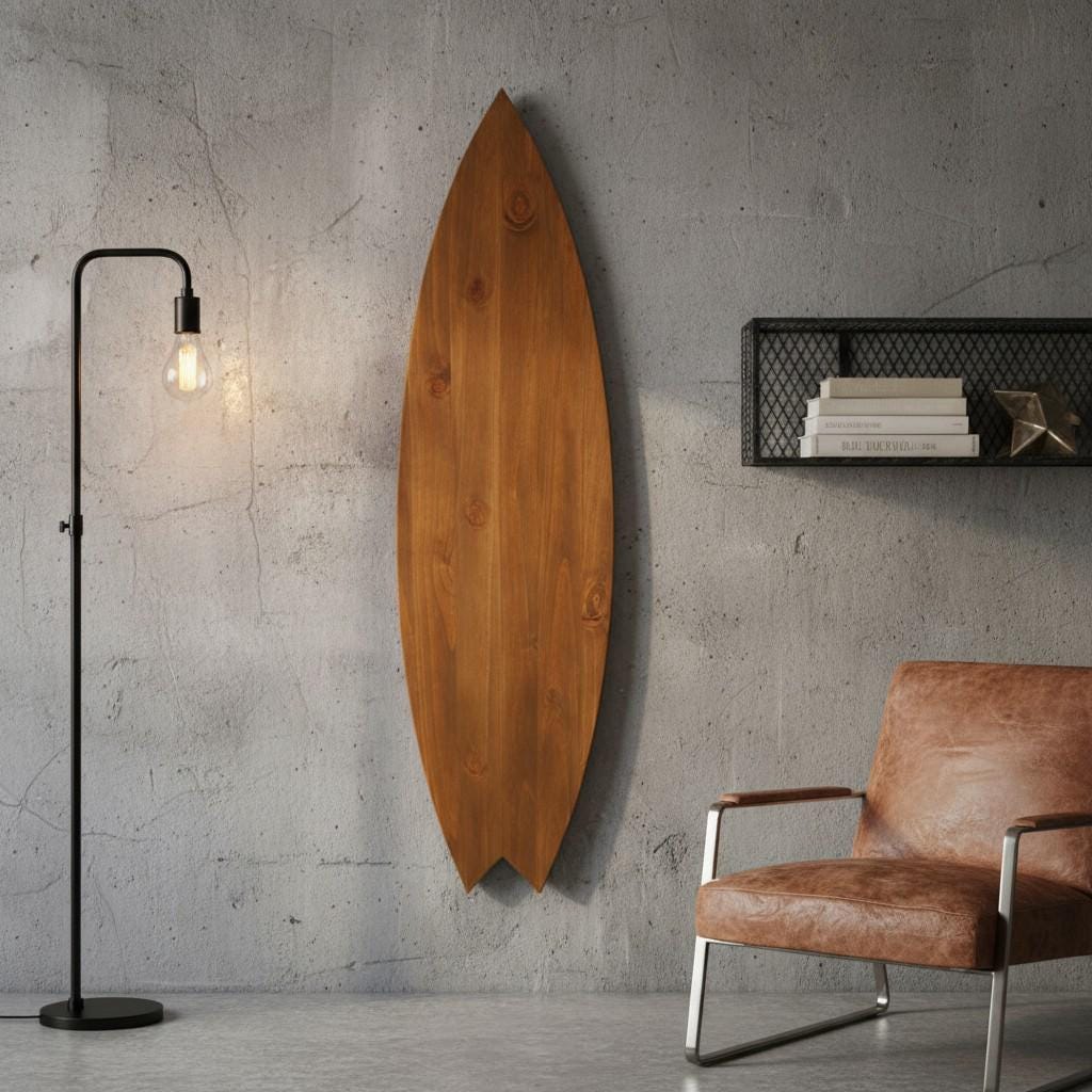 Surf Nursery Decor — Wooden Surfboard Wall Art | Beach Baby Room
