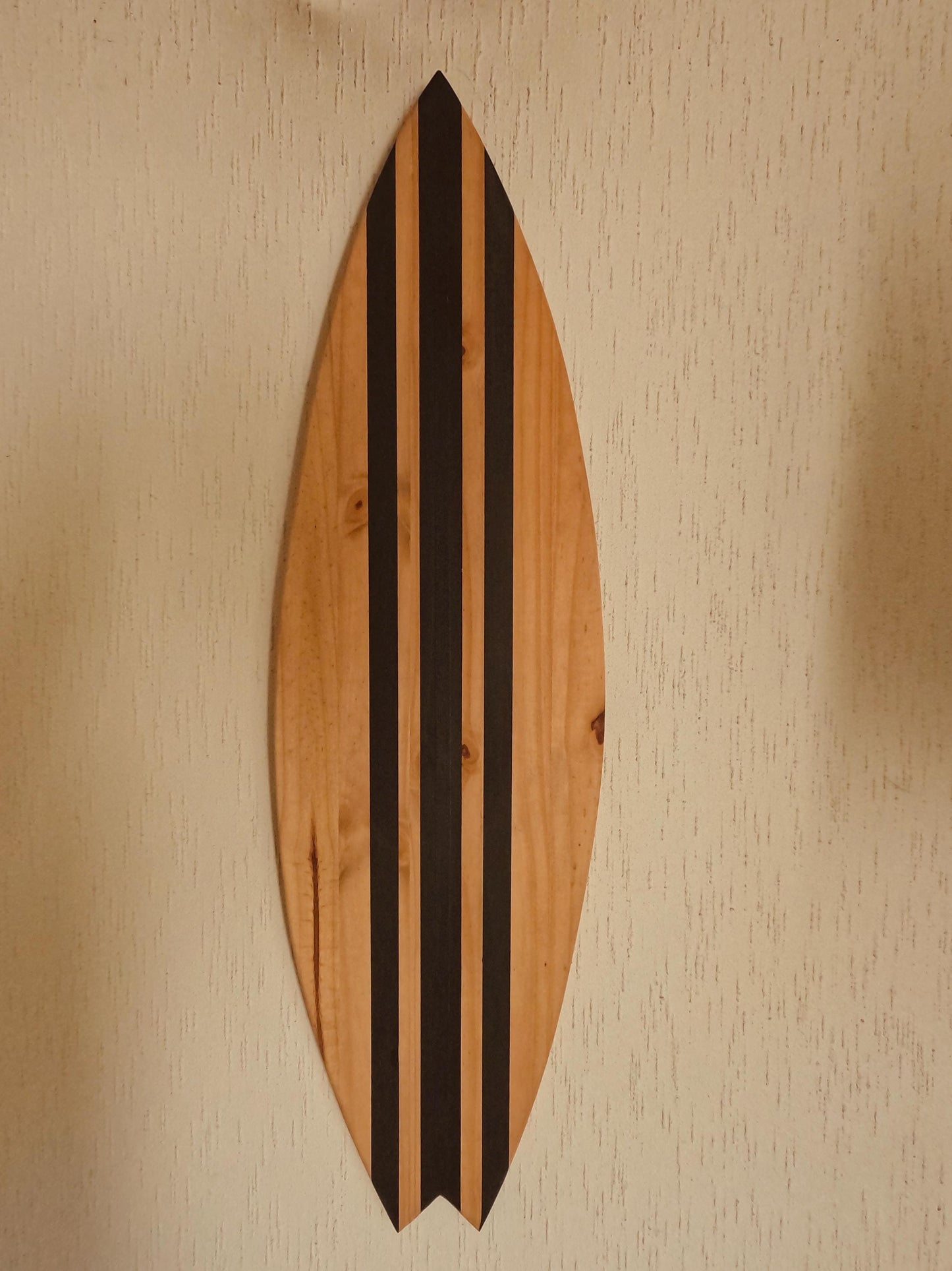 Wooden Surfboard Wall Decor | Handmade Pine Wall Hanging | Beach House Art