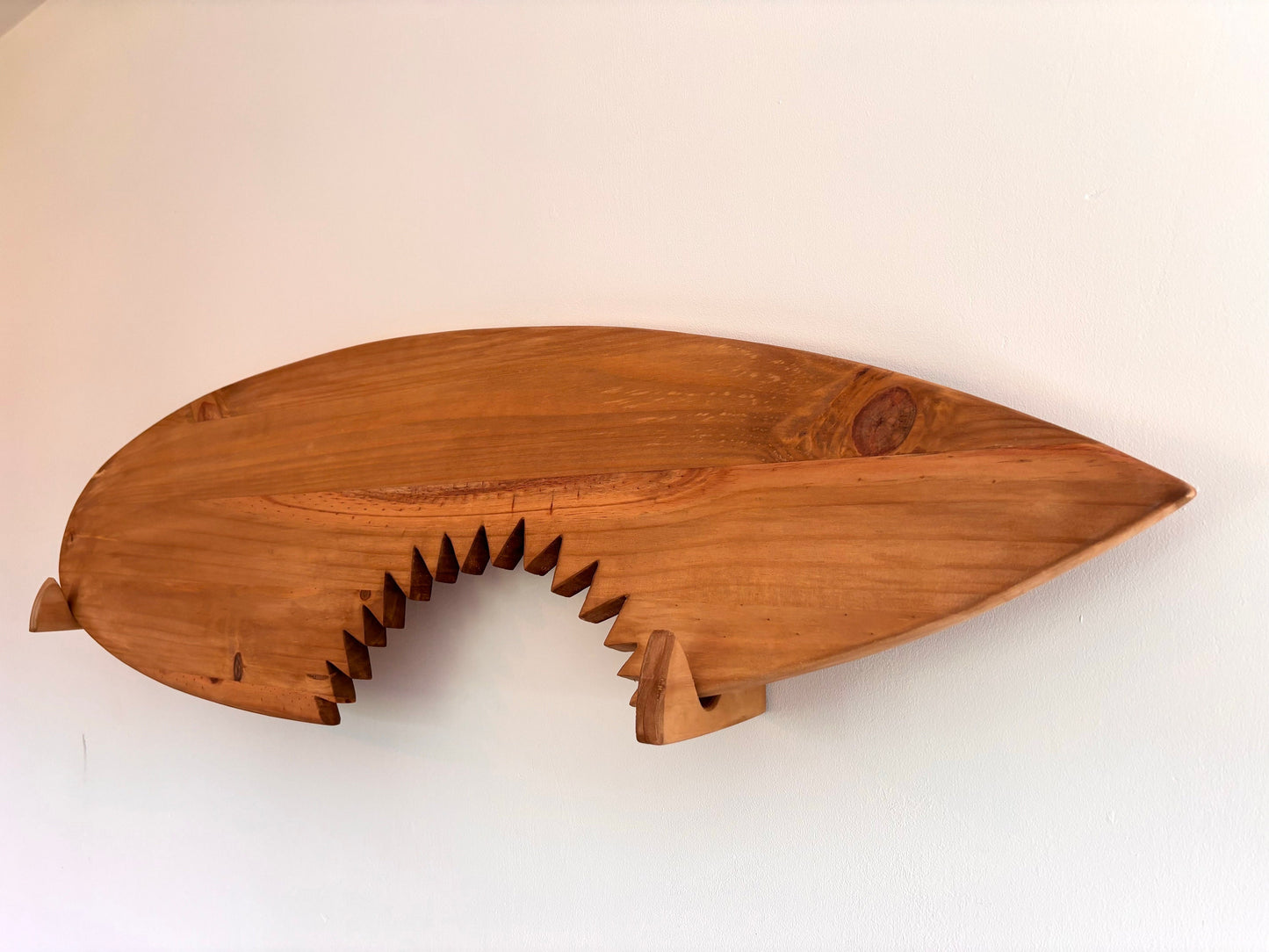 Shark Surfboard Wall Art | Father's Day Gift for Surfer Dad