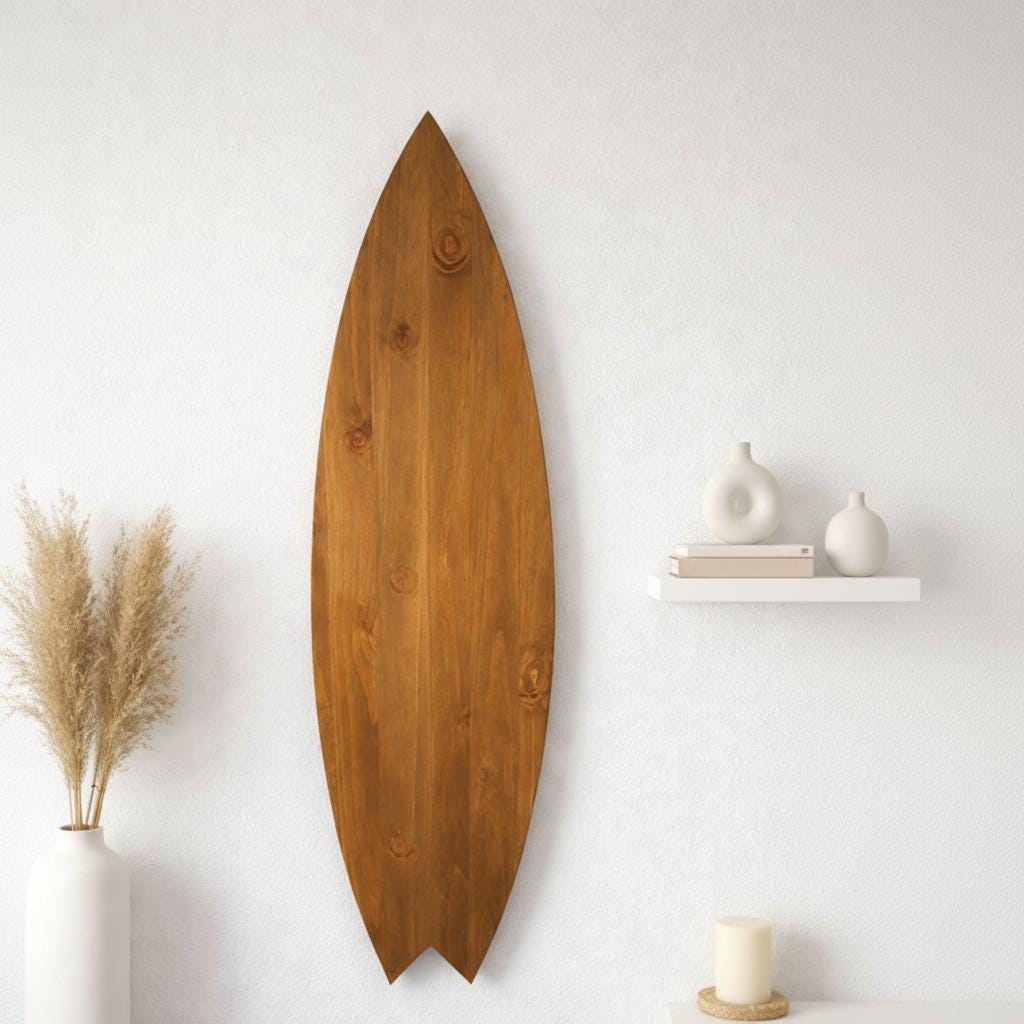 Surf Nursery Decor — Wooden Surfboard Wall Art | Beach Baby Room