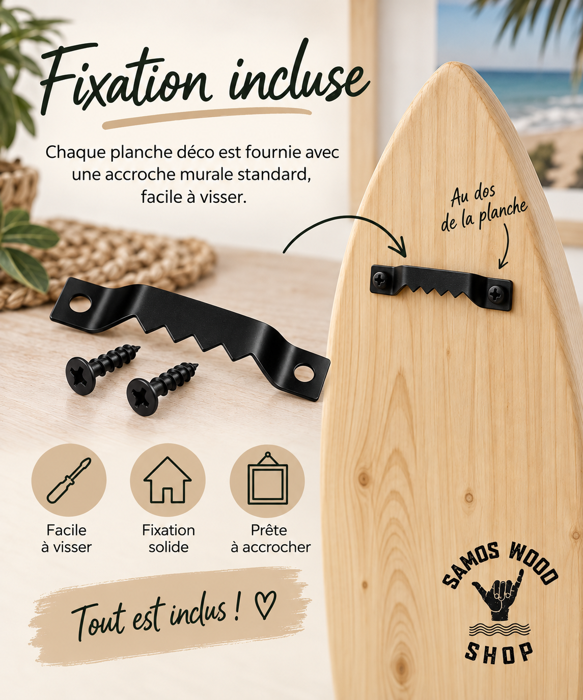 Shark Surfboard Wall Art | Father's Day Gift for Surfer Dad