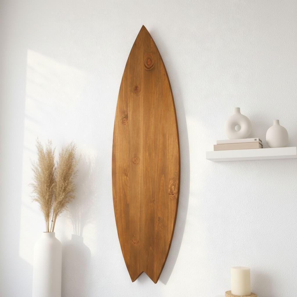 Surf Nursery Decor — Wooden Surfboard Wall Art | Beach Baby Room