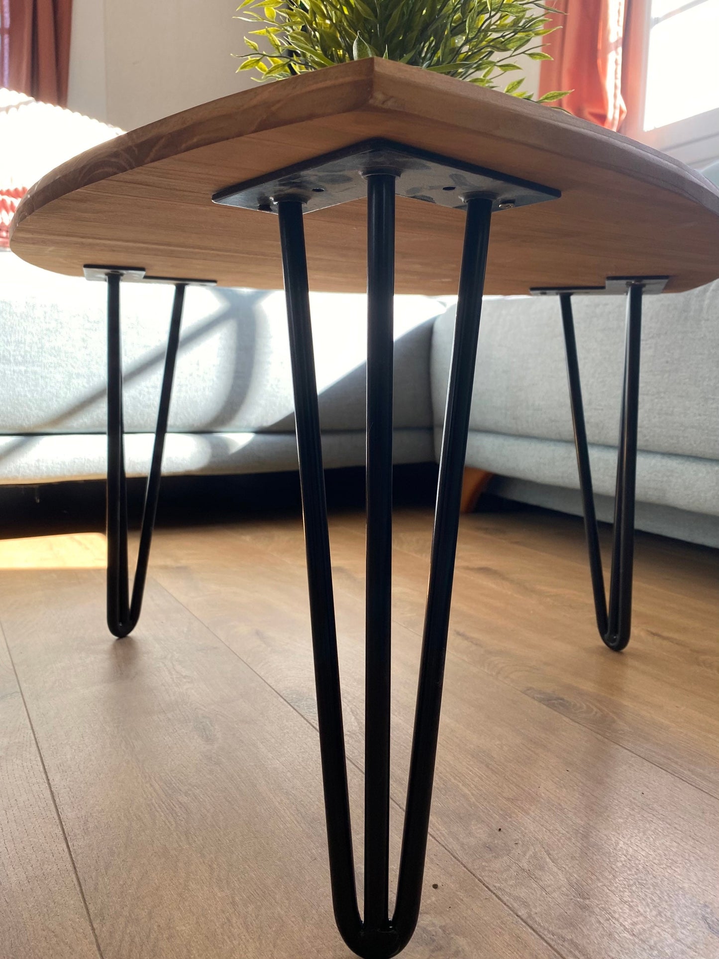 Surfboard Coffee Table | Handmade Wood | Beach House Living Room Decor