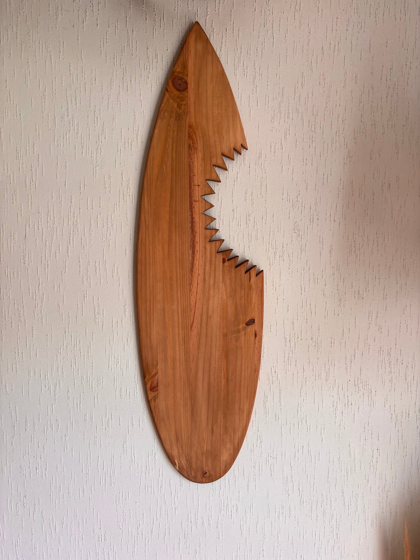 Shark Surfboard Wall Art | Father's Day Gift for Surfer Dad