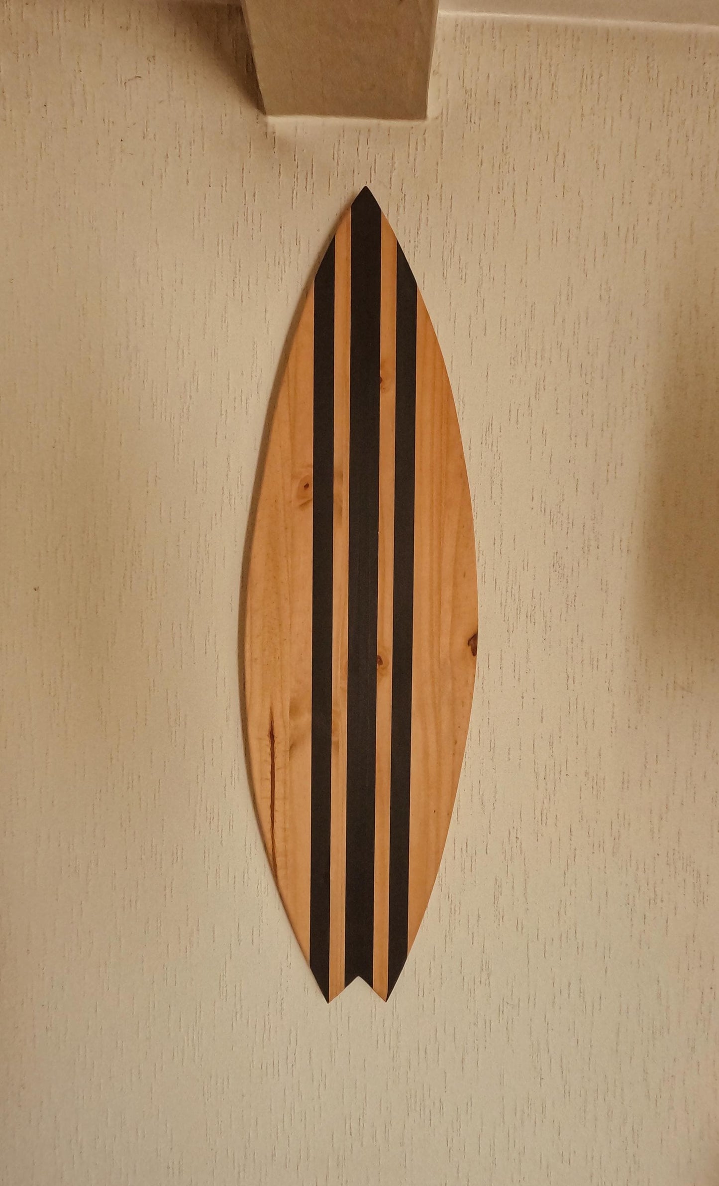 Wooden Surfboard Wall Decor | Handmade Pine Wall Hanging | Beach House Art