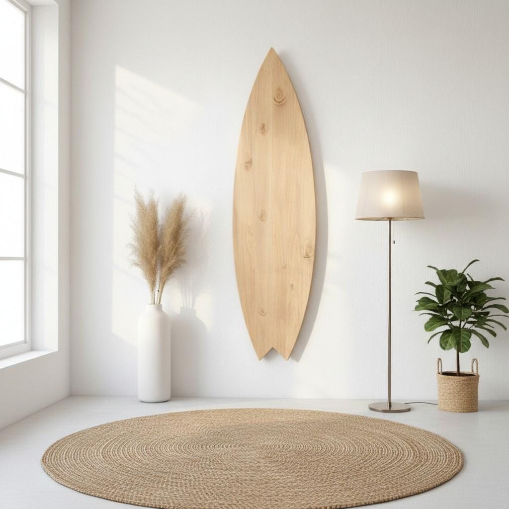 Surf Nursery Decor — Wooden Surfboard Wall Art | Beach Baby Room