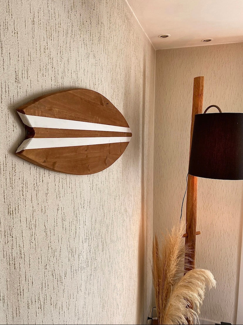 Surfboard Wall Decor Wood – Coastal Wall Art – Surf Decor – Beach House Decoration – Surfer Gift