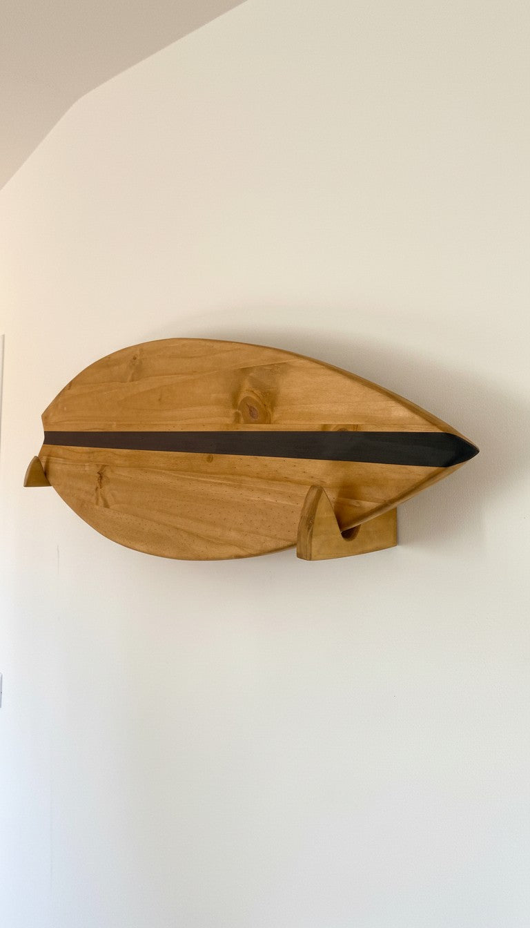 Large Surfboard Wall Art | Handmade Wood Beach Decor | Surf Home Display