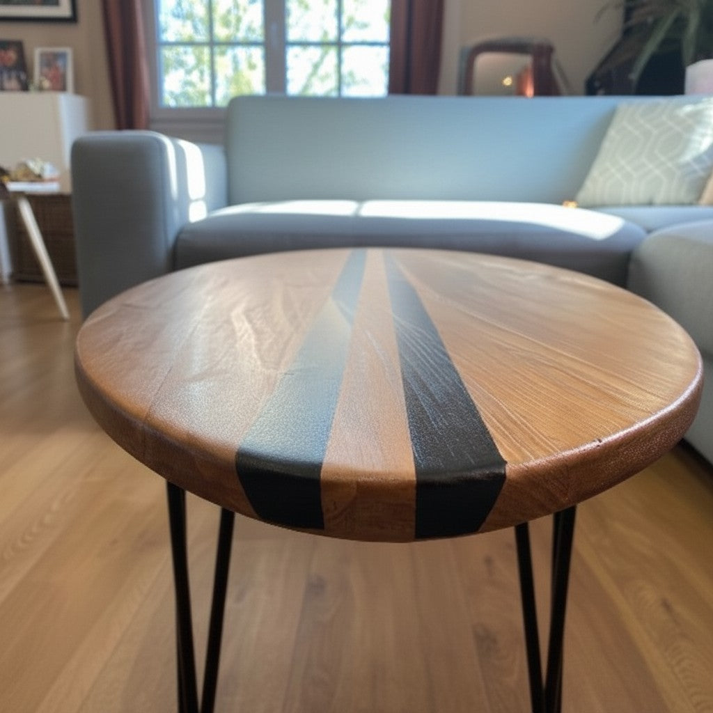Wooden Surfboard Coffee Table Large Surfboard Coffee Table | XL Wood Beach Furniture | Coastal Living